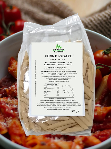 PENNE RIGATE Pasta di semola di Grani Antichi 500 g