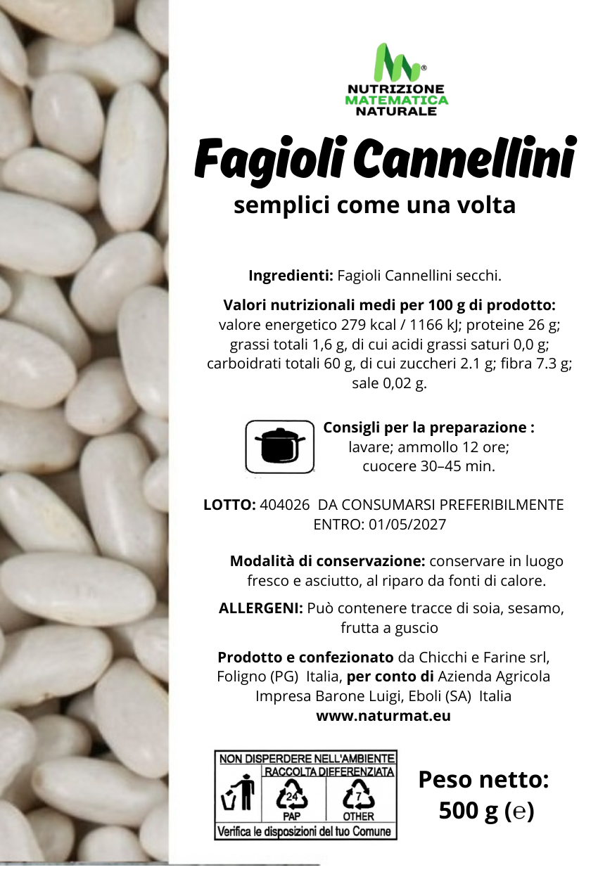 FAGIOLI CANNELLINI Artigianali 500 g - immagine 2