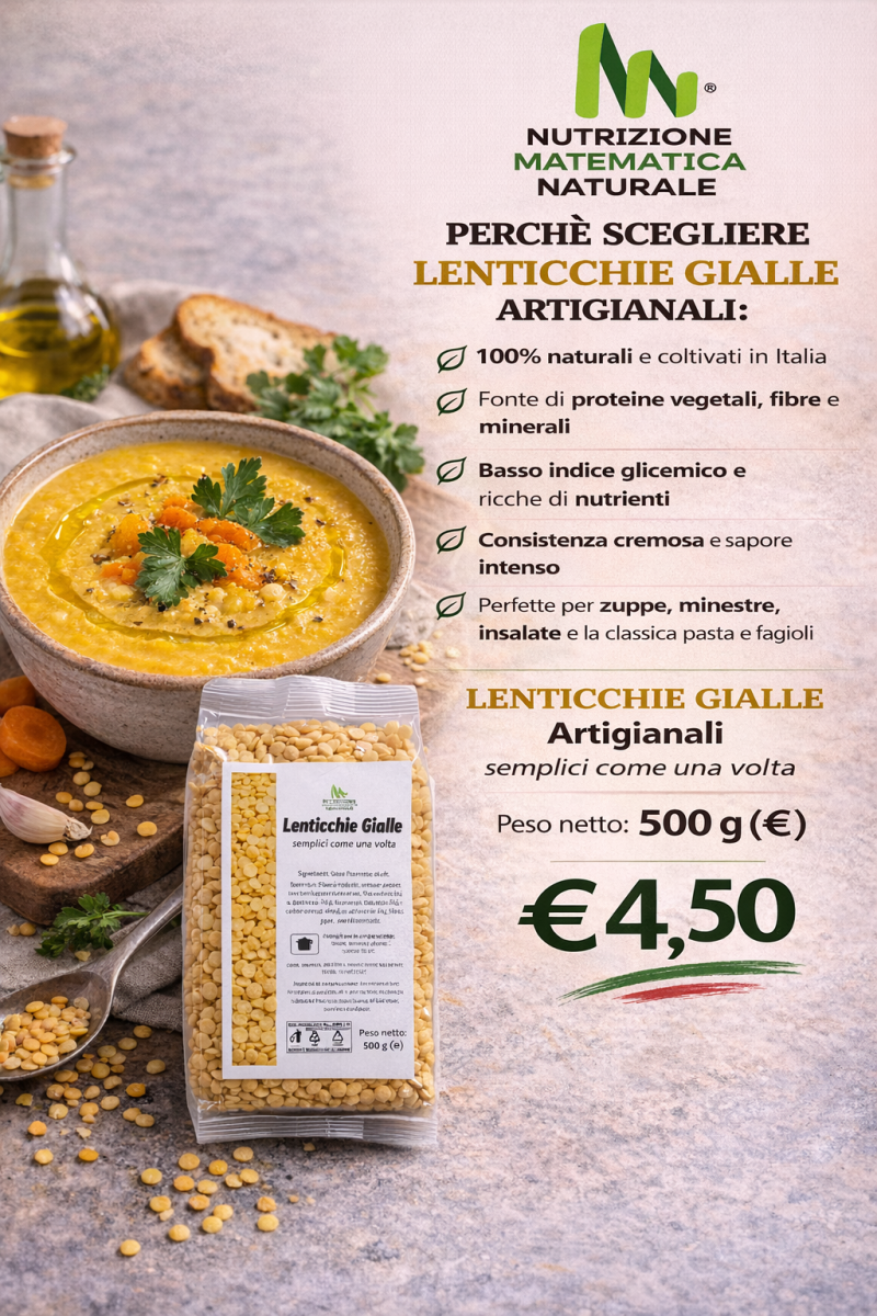 LENTICCHIE GIALLE Artigianali 500 g