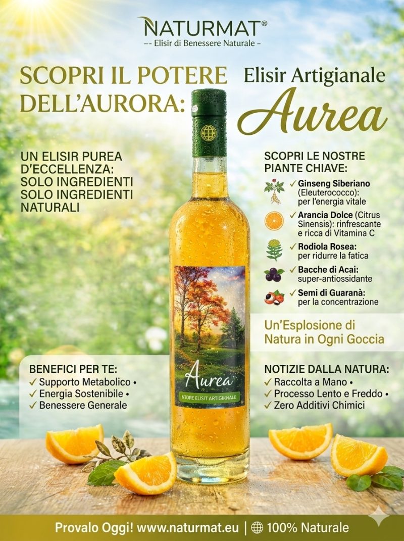 I MEDICALI  Amaro AUREA NaturMat - Elisir Artigianale