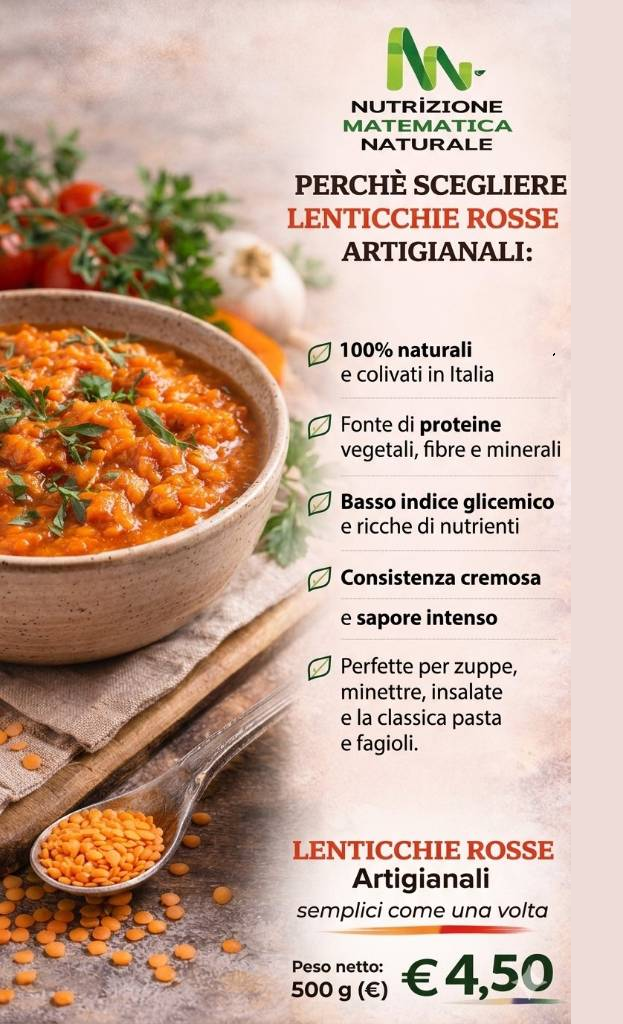 LENTICCHIE ROSSE Artigianali 500 g