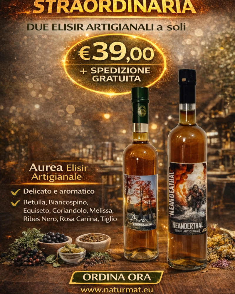 Offerta Esclusiva - Spedizione Gratuita Amaro AUREA e Amaro Neanderthal