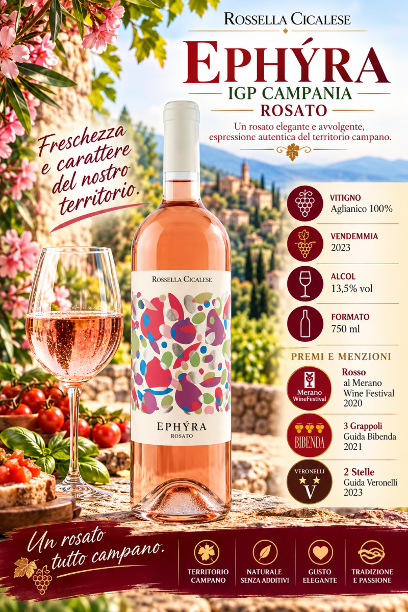Vino Ephýra IGP Campania Rosato