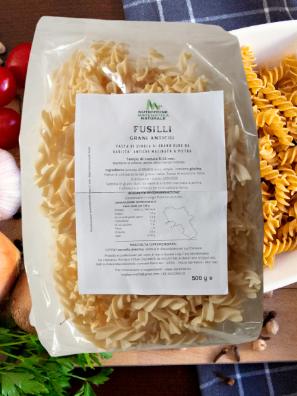 FUSILLI Pasta di semola di Grani Antichi 500 g - immagine 2