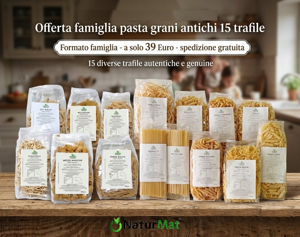 Offerta Confezione Famiglia Pasta di semola di Grani Antichi 500g - immagine 2