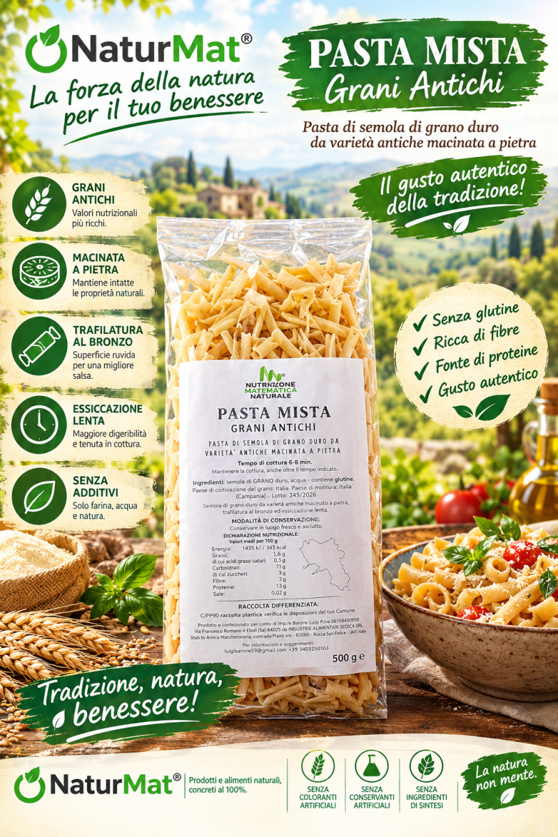 PASTA MISTA Pasta di semola di Grani Antichi 500 g